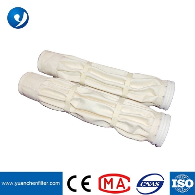 550GSM مطوي كيس مرشح البوليستر غشاء PTFE لمحطة الصلب الأسمنت الطاقة