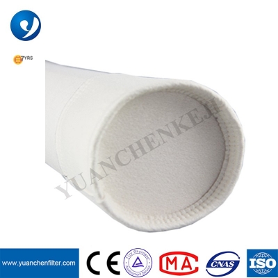 البوليستر PP الاكريليك PPS P84 FMS PTFE النفاثة النفاثة للوسائط النفاثة NOMEX كيس مرشح الغبار من الألياف الزجاجية